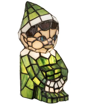 10"H Green Elf Accent Lamp