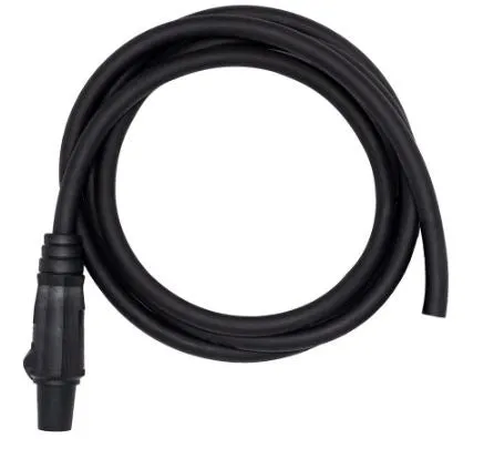2 AWG Cam PIGTAIL Female to Blunt -  05' - BLACK - X05-2CAM-BK-F