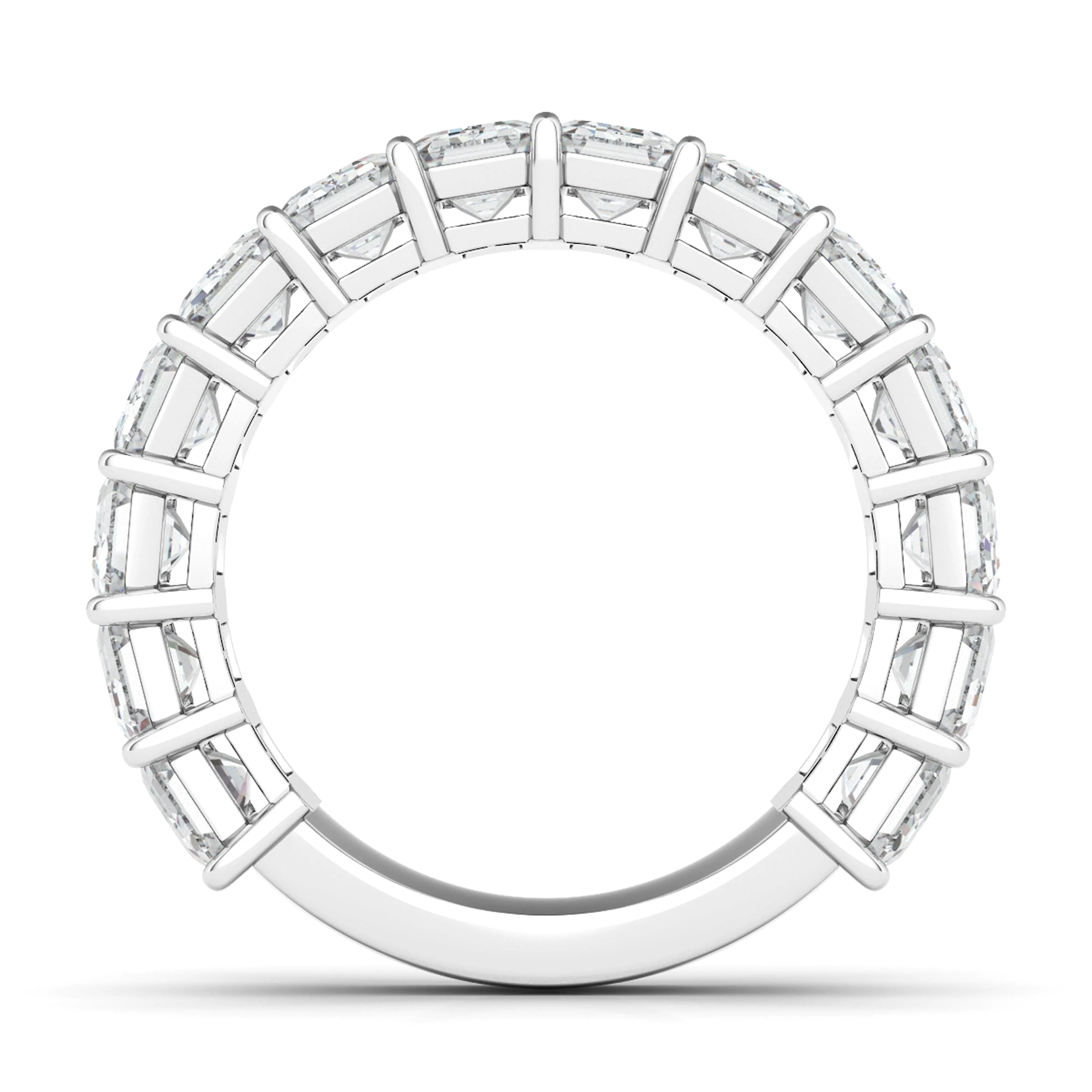 3/4 Emerald Diamond Eternity Band