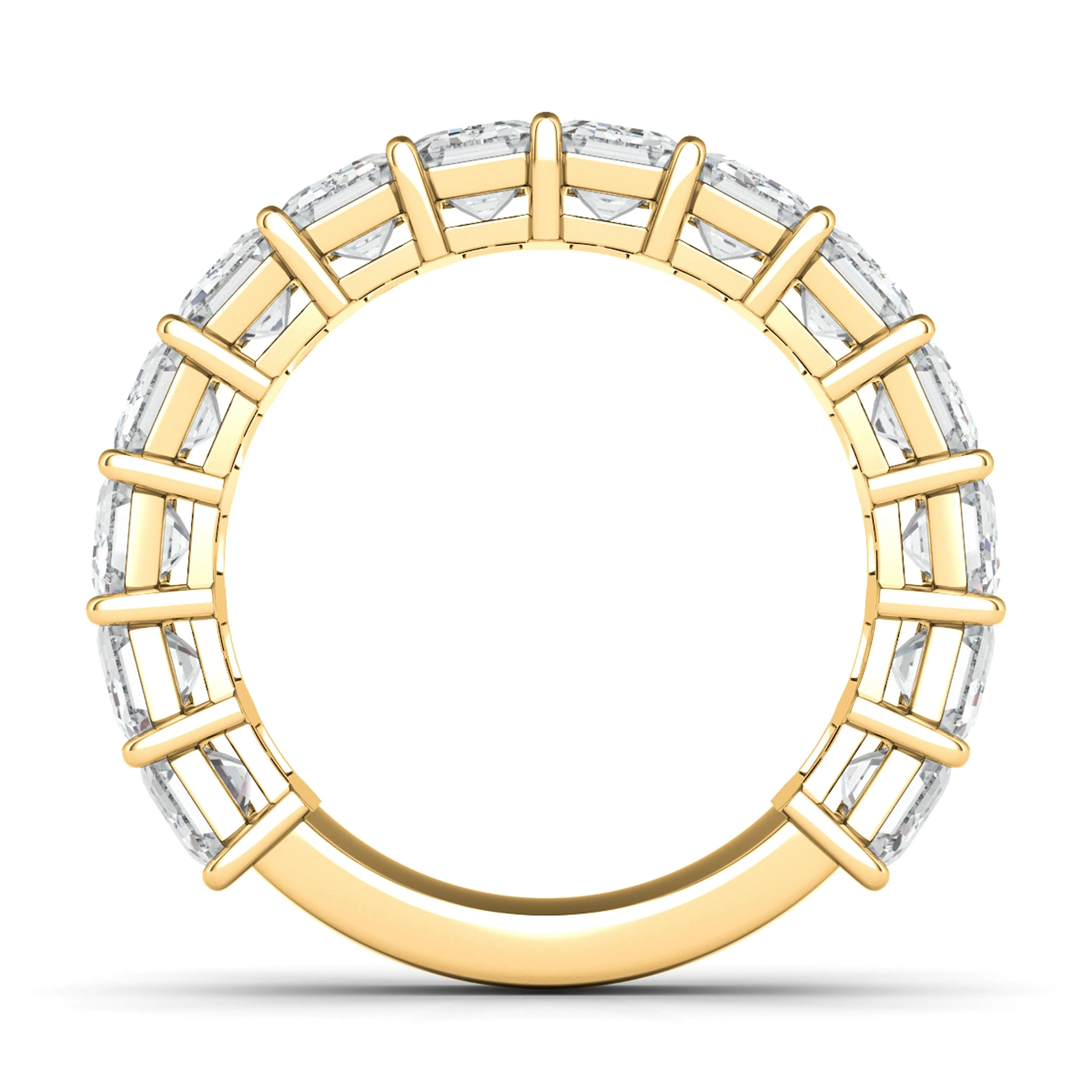 3/4 Emerald Diamond Eternity Band