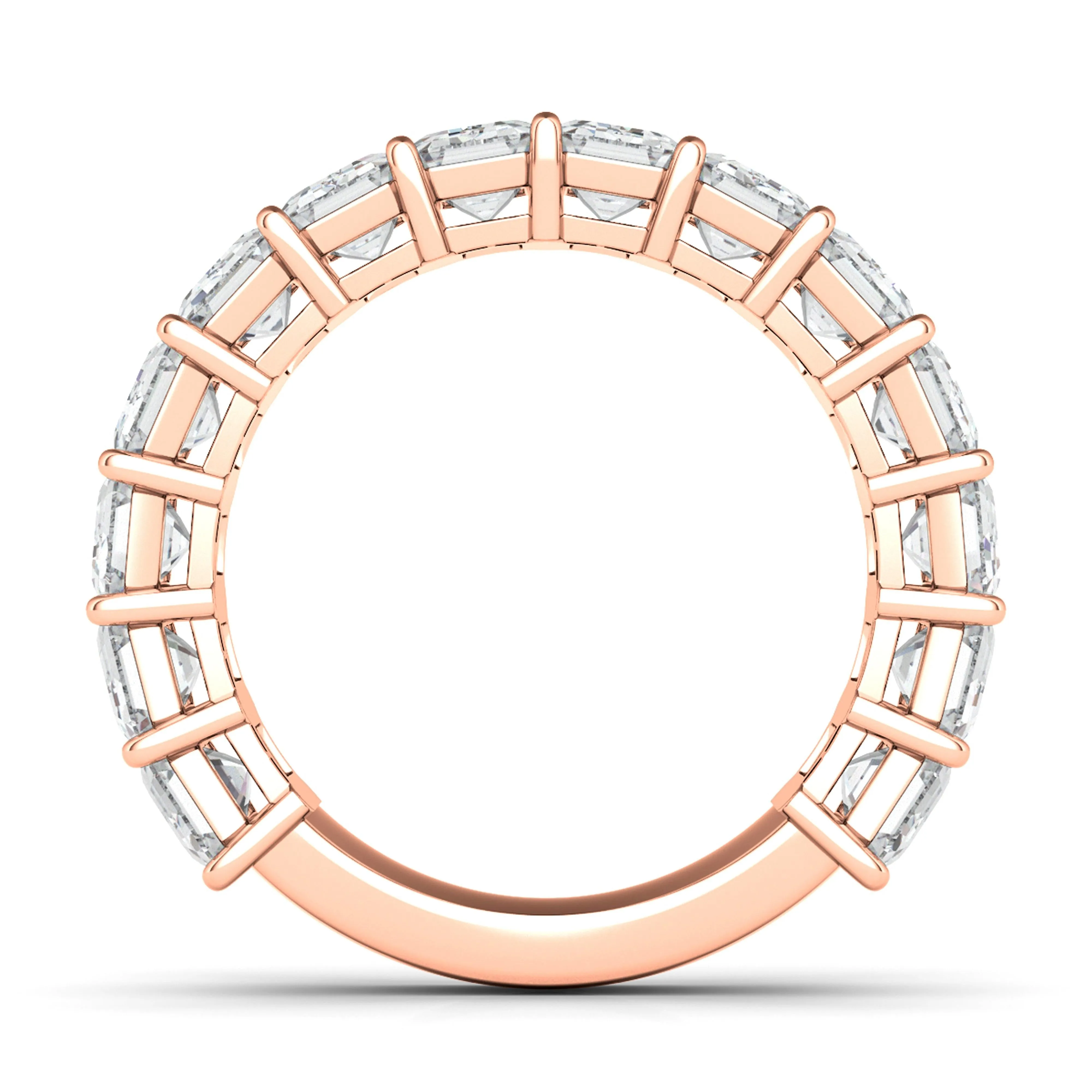 3/4 Emerald Diamond Eternity Band