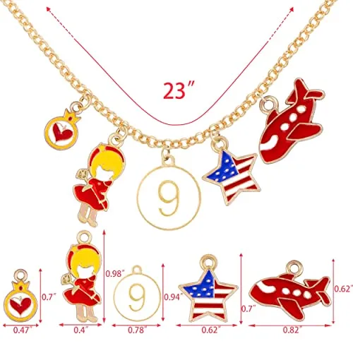 9th Birthday, 9th Birthday Girl, 9th Birthday Gifts for Girls, 9th Birthday Necklace, 9th
