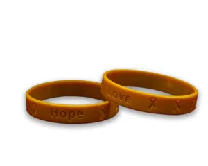 Adult Brown Silicone Bracelet Wristbands
