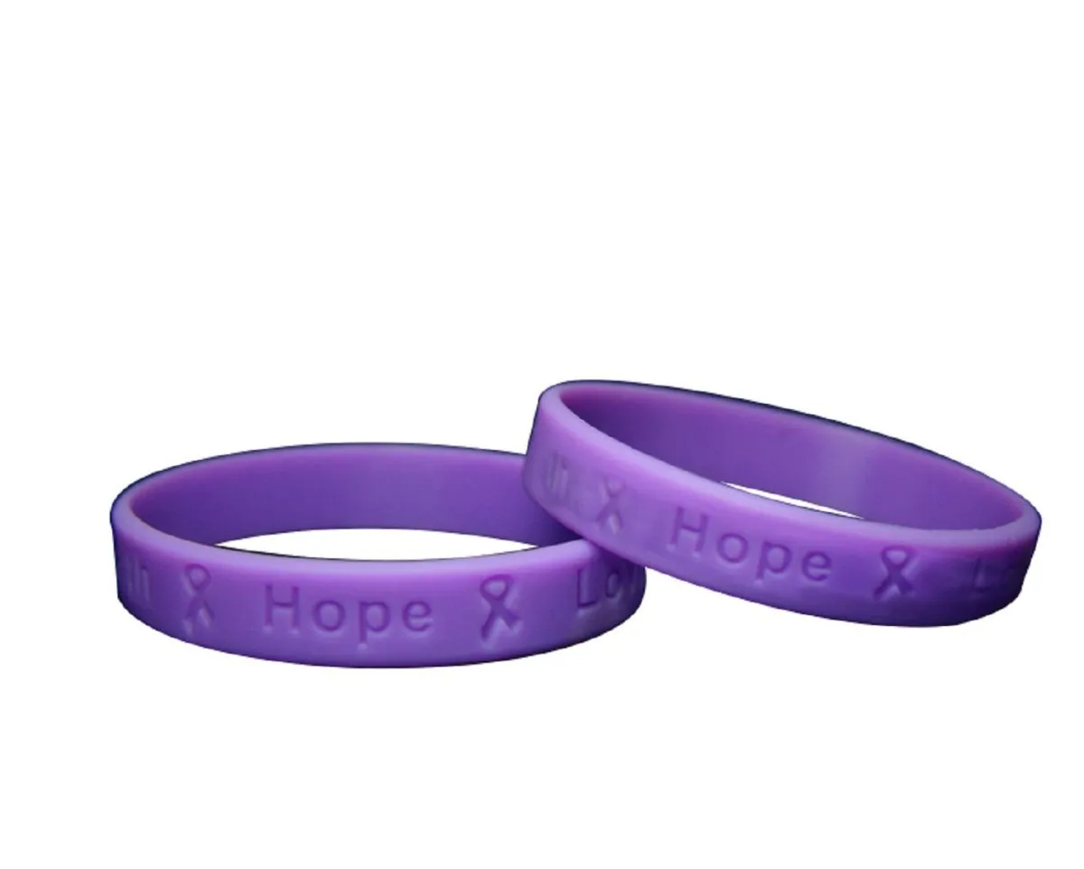 Adult Epilepsy Awareness Silicone Bracelet Wristbands