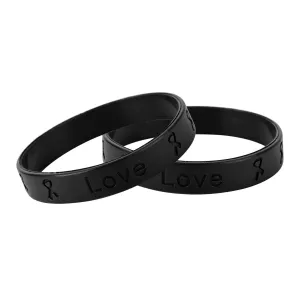 Adult Melanoma Awareness Silicone Bracelet Wristbands