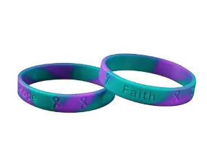 Adult Suicide Awareness Silicone Bracelet Wristbands
