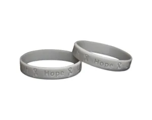Allergies Awareness Gray Silicone Bracelet Wristbands
