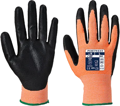 Amber Cut Level B - Nitrile Foam Glove