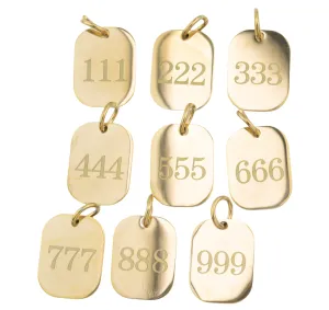 Angel Number Card Charm For Charm Necklace & Bracelet
