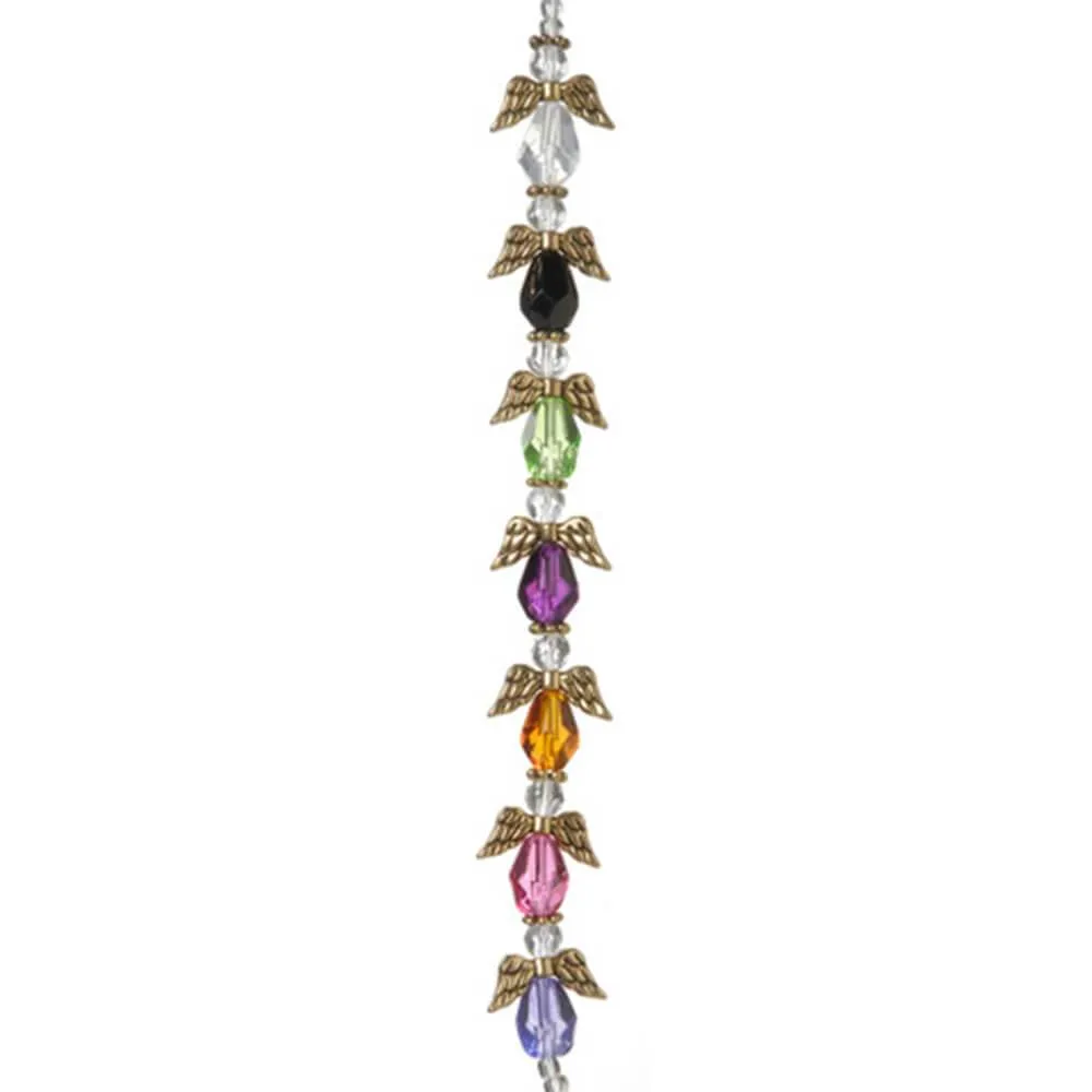 Angel Wing Bead Strand Gold Assorted Colors 20mm