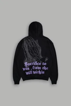 Big Bodybuilding Saved My Life "Bishop" Unisex Hoodie in Black/Black