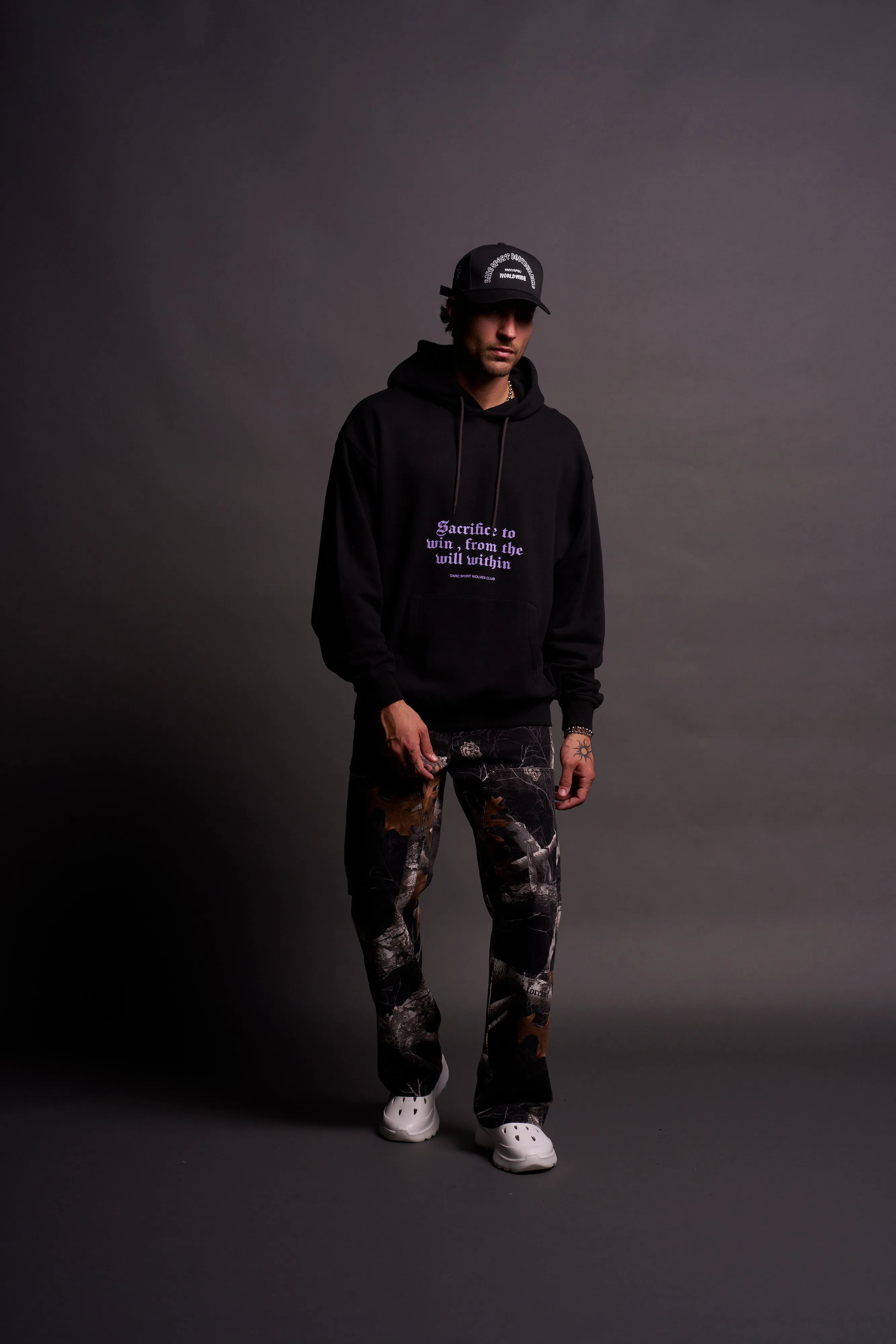 Big Bodybuilding Saved My Life "Bishop" Unisex Hoodie in Black/Black