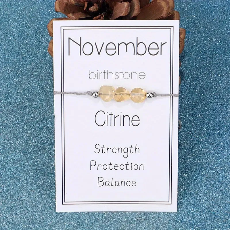Birthstone Braided Bracelets