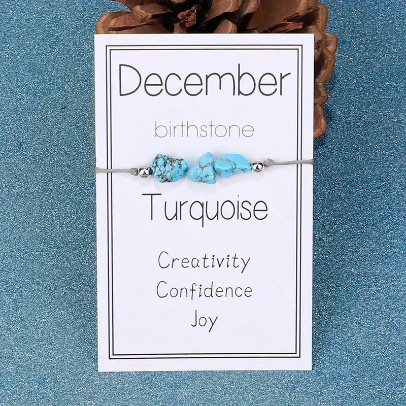 Birthstone Braided Bracelets