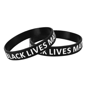 Black Lives Matter Silicone Bracelet Wristbands