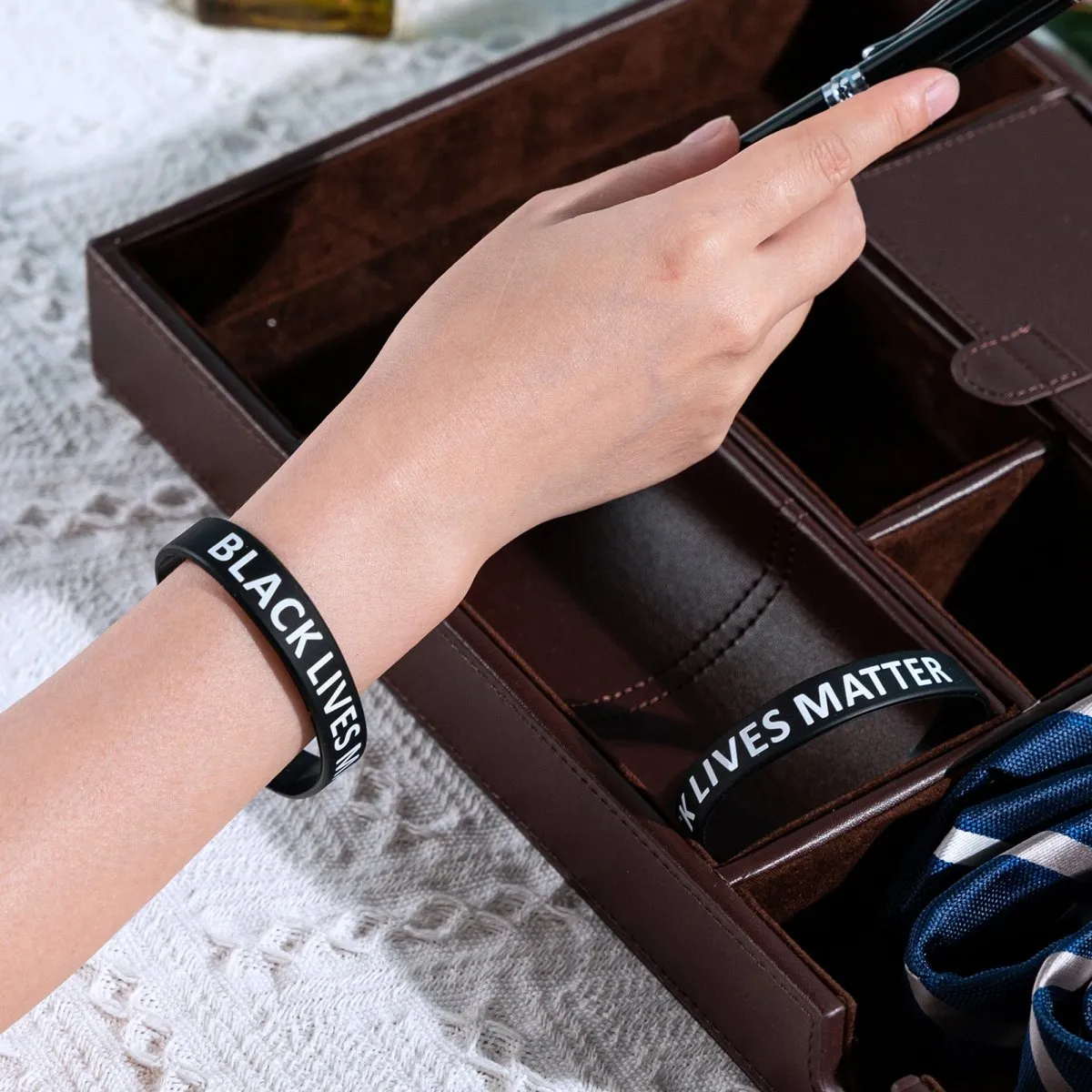 Black Lives Matter Silicone Bracelet Wristbands