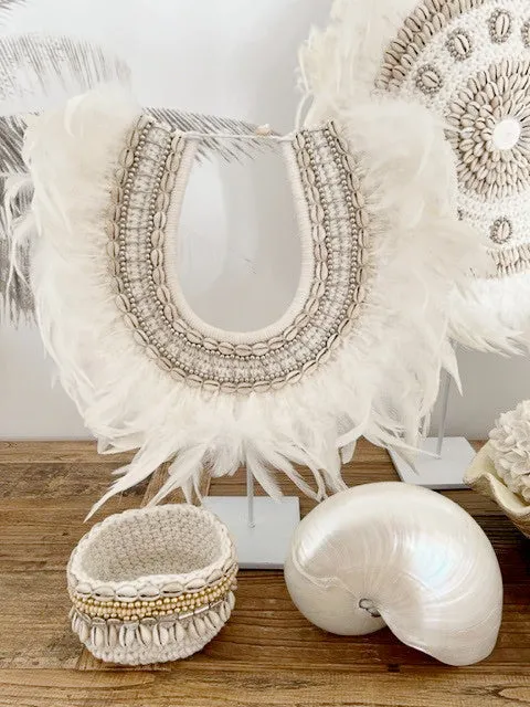 Boheme Feather & Shell Necklace