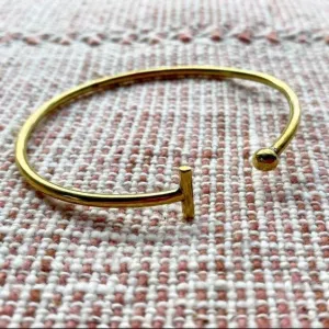 Brass Ball & Bar Bangle