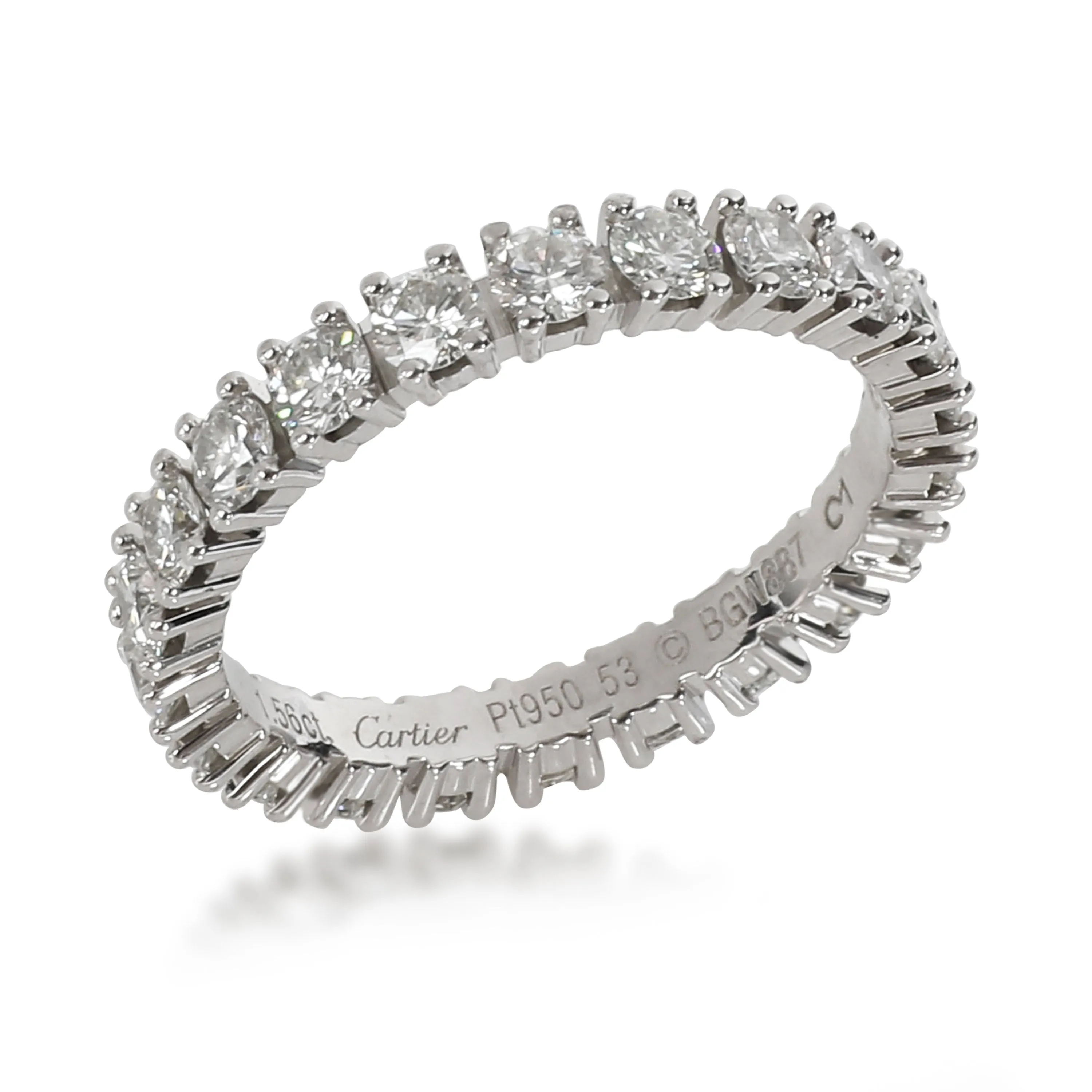 Cartier Destinee Diamond Eternity Band in  Platinum 1.56 CTW