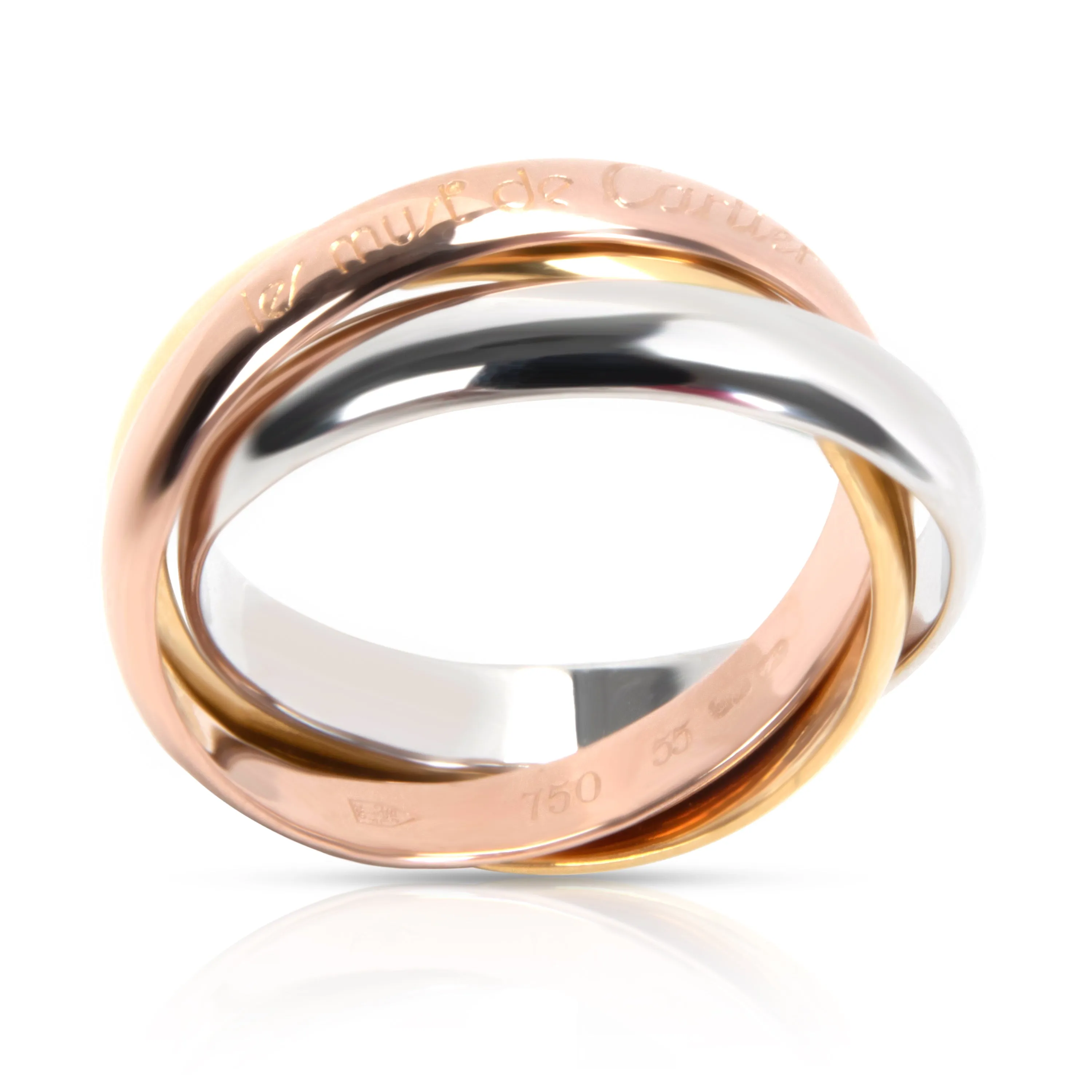 Cartier les must de Cartier - Trinity ring, classic Ring in 18K 3 Tone Gold