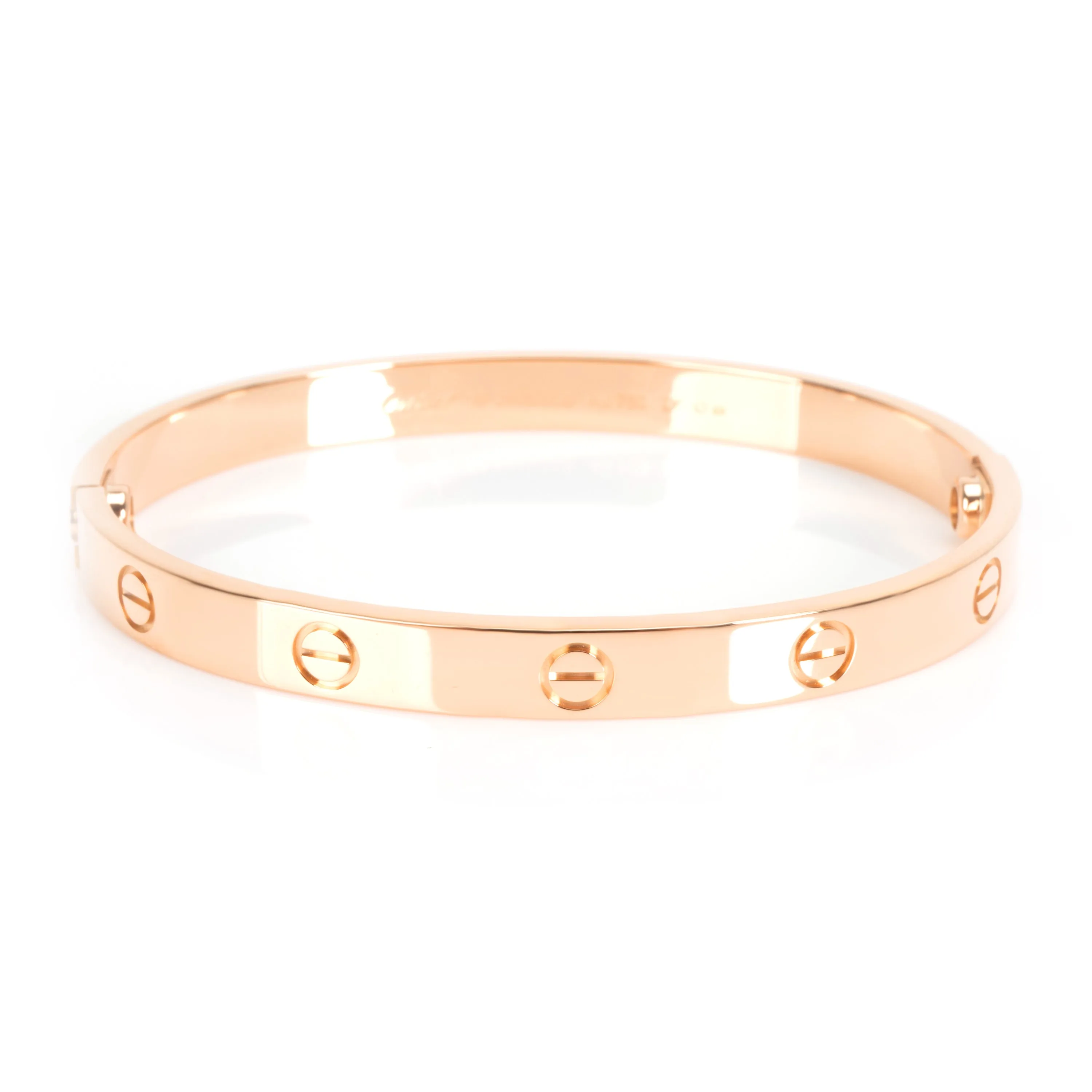 Cartier Love Bangle in 18K Rose Gold Size 18