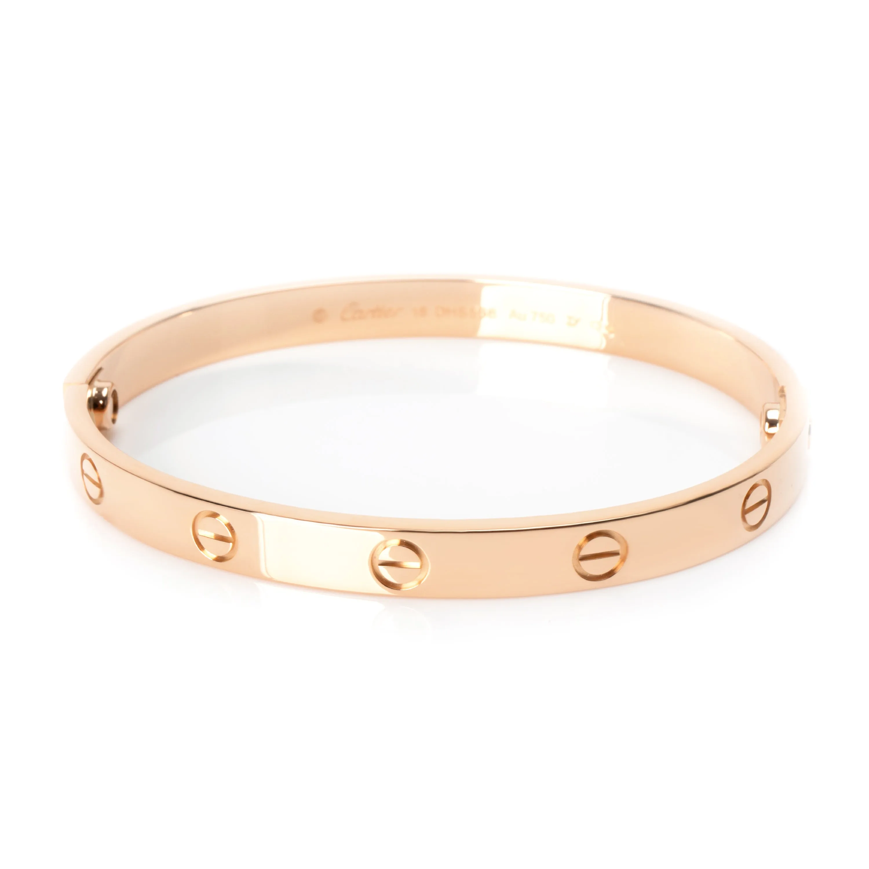 Cartier Love Bangle in 18K Rose Gold Size 18