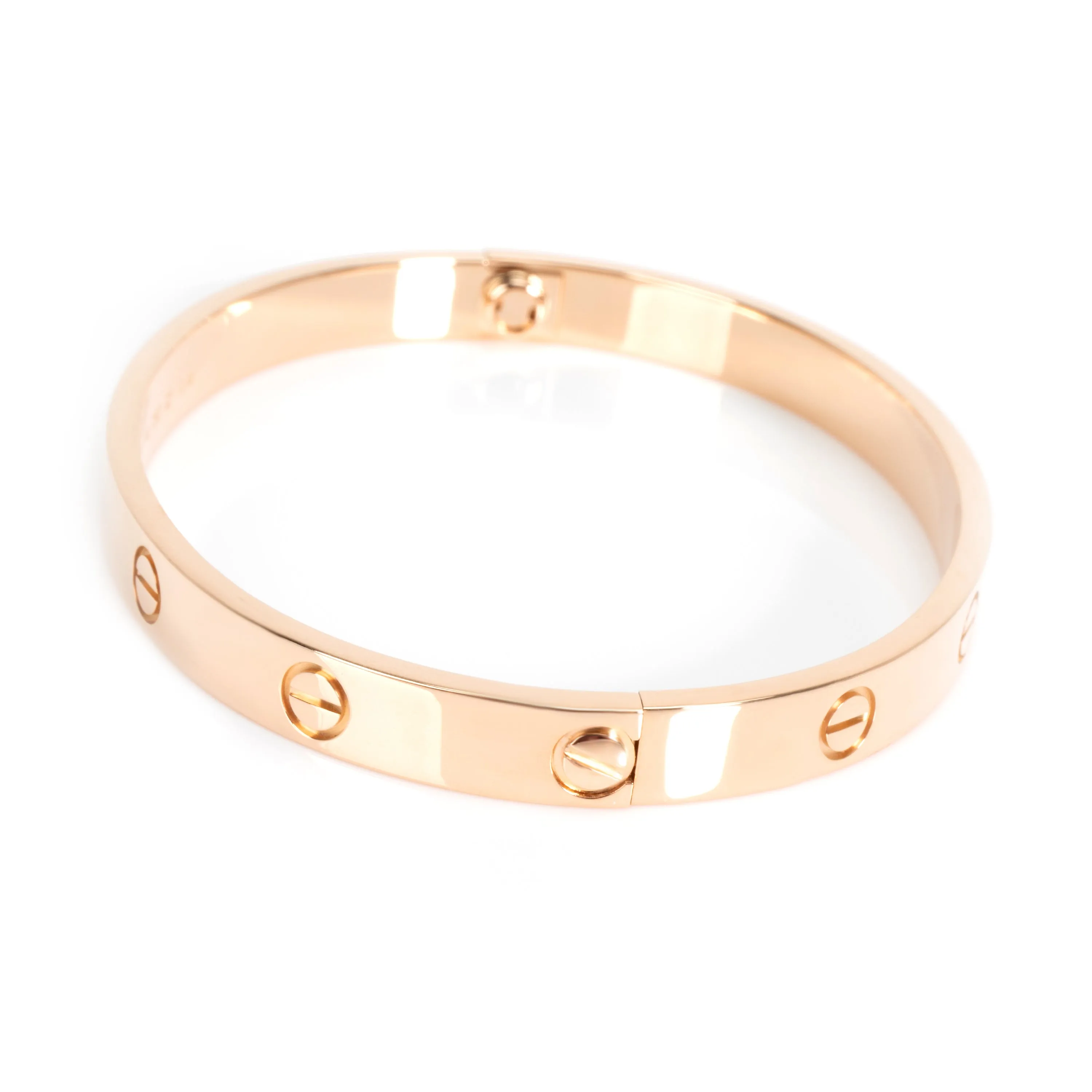 Cartier Love Bangle in 18K Rose Gold Size 18