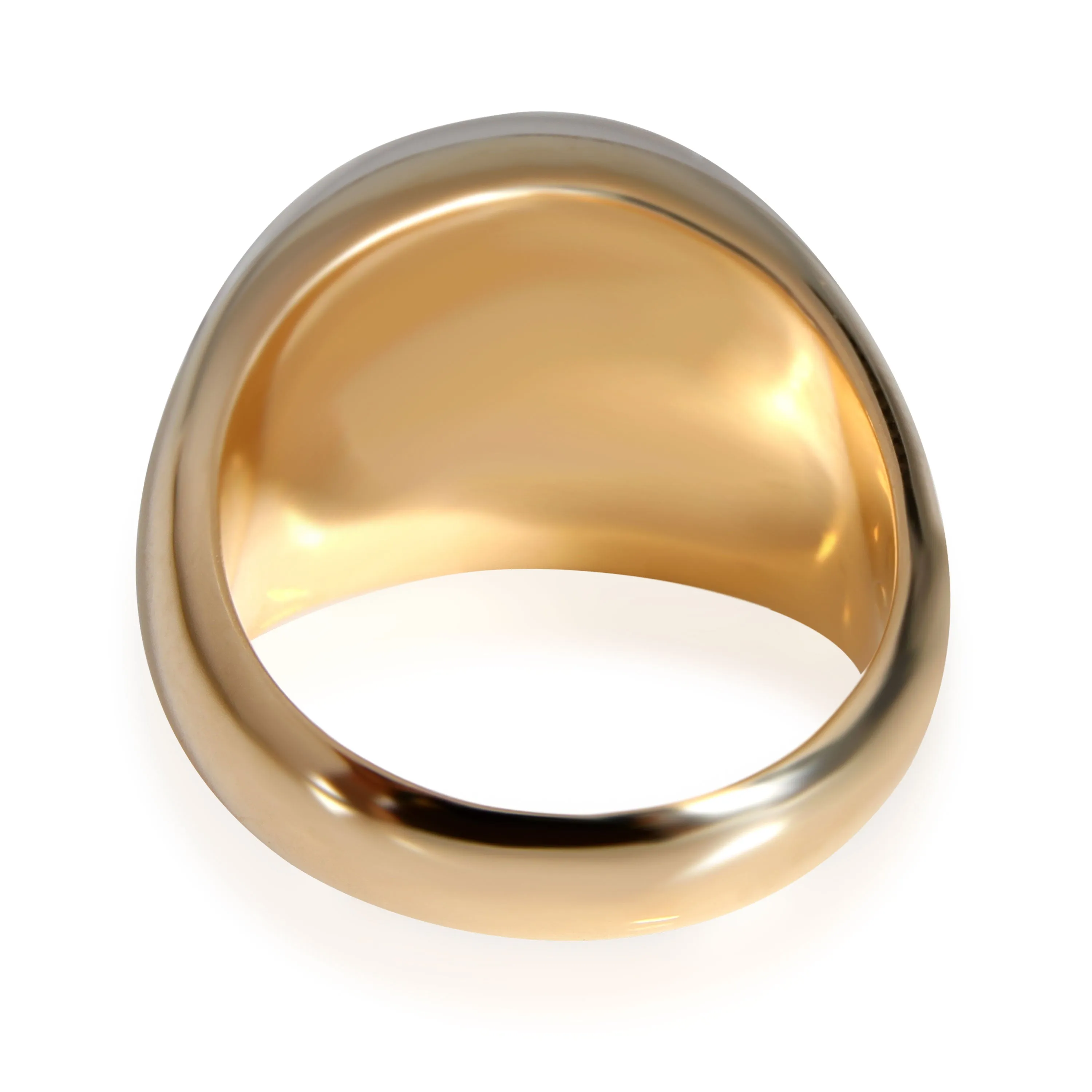 Cartier Myst Diamond & Crystal Dome Ring in 18K Yellow Gold 1.00 ctw