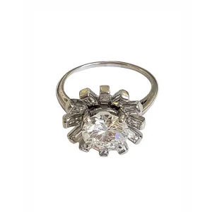 Cartier Palladium and Diamond Ring