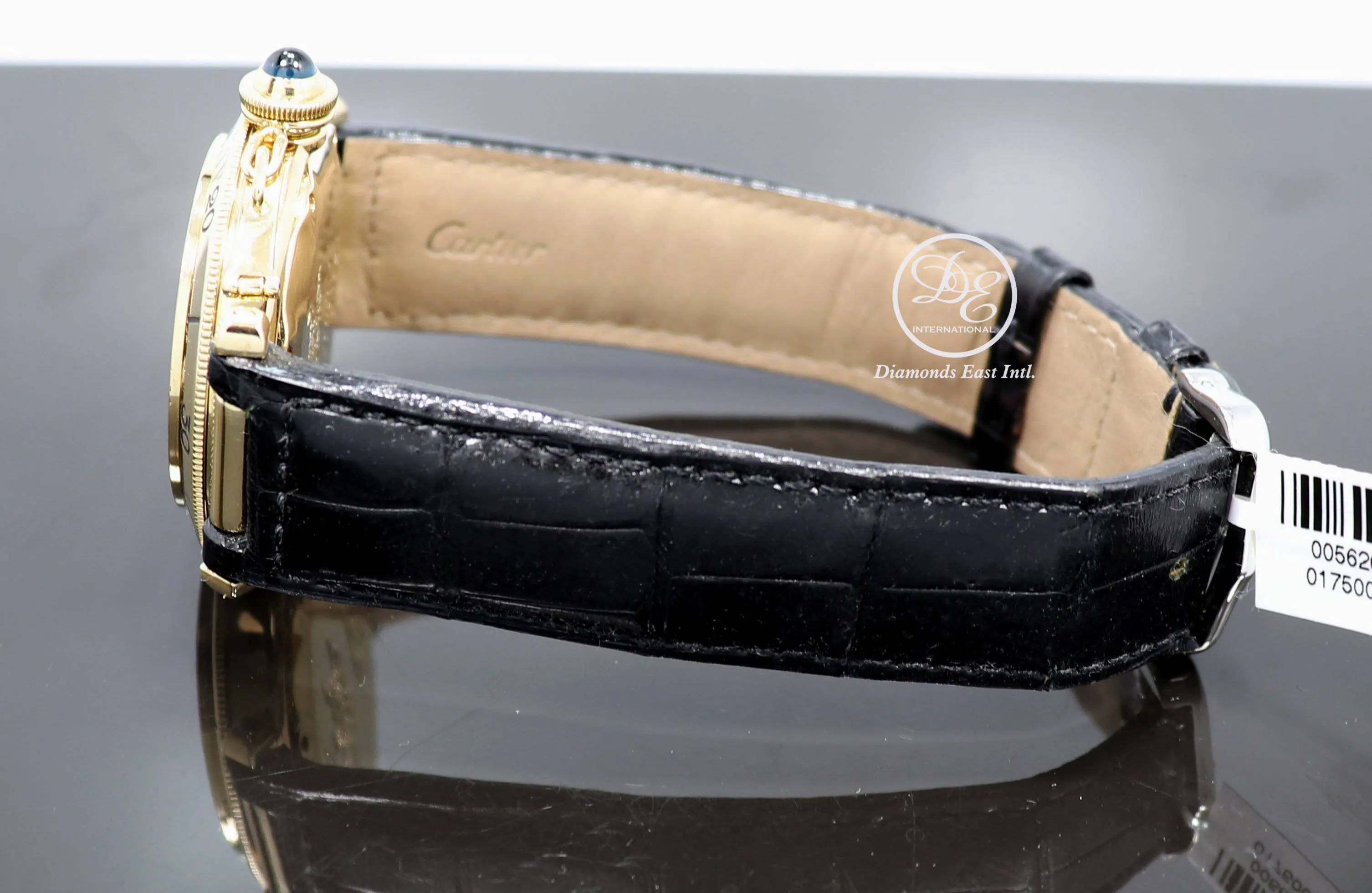 Cartier Pasha 1027 18K Yellow Gold 38mm Automatic On Leather Watch