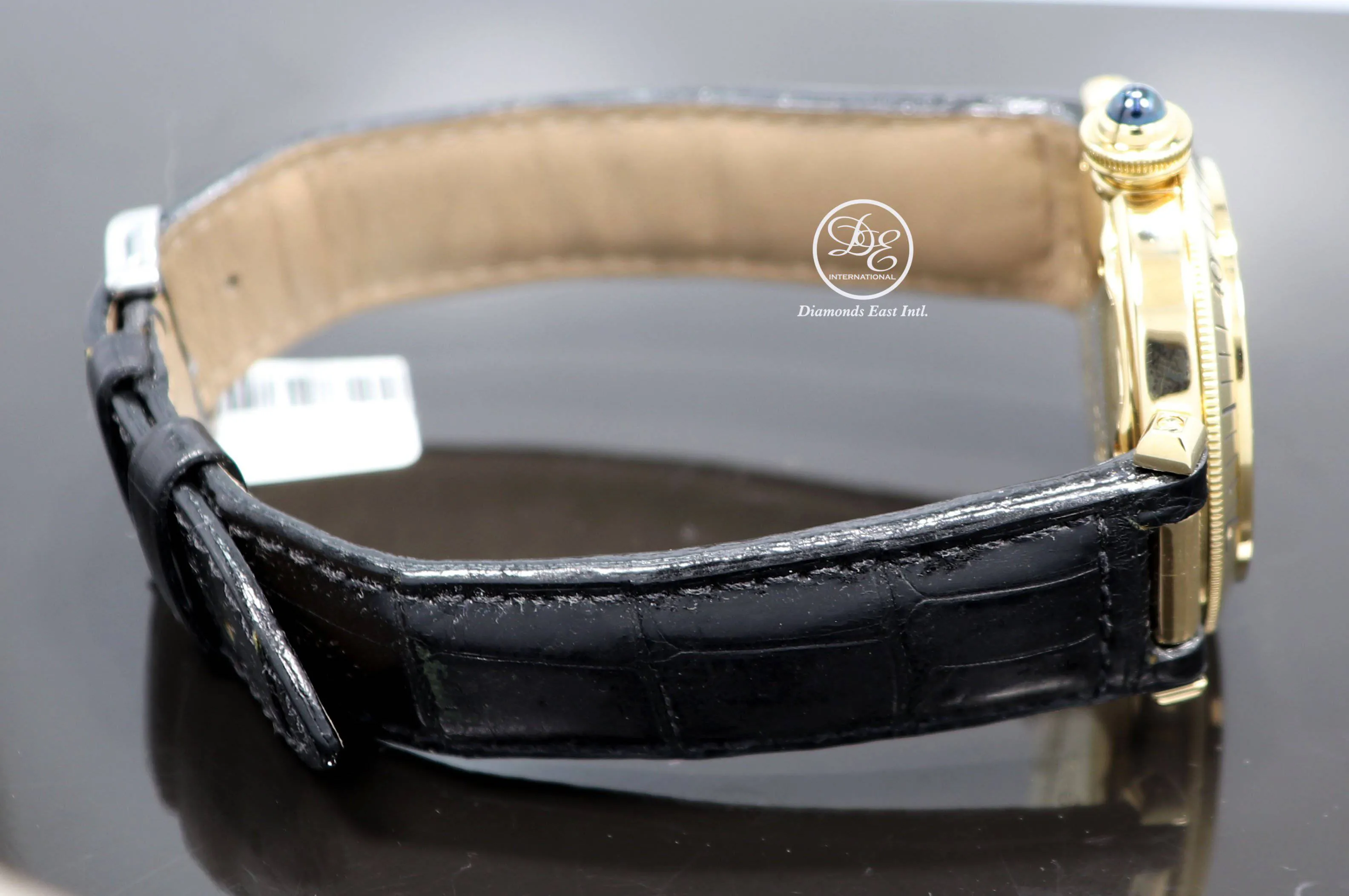 Cartier Pasha 1027 18K Yellow Gold 38mm Automatic On Leather Watch