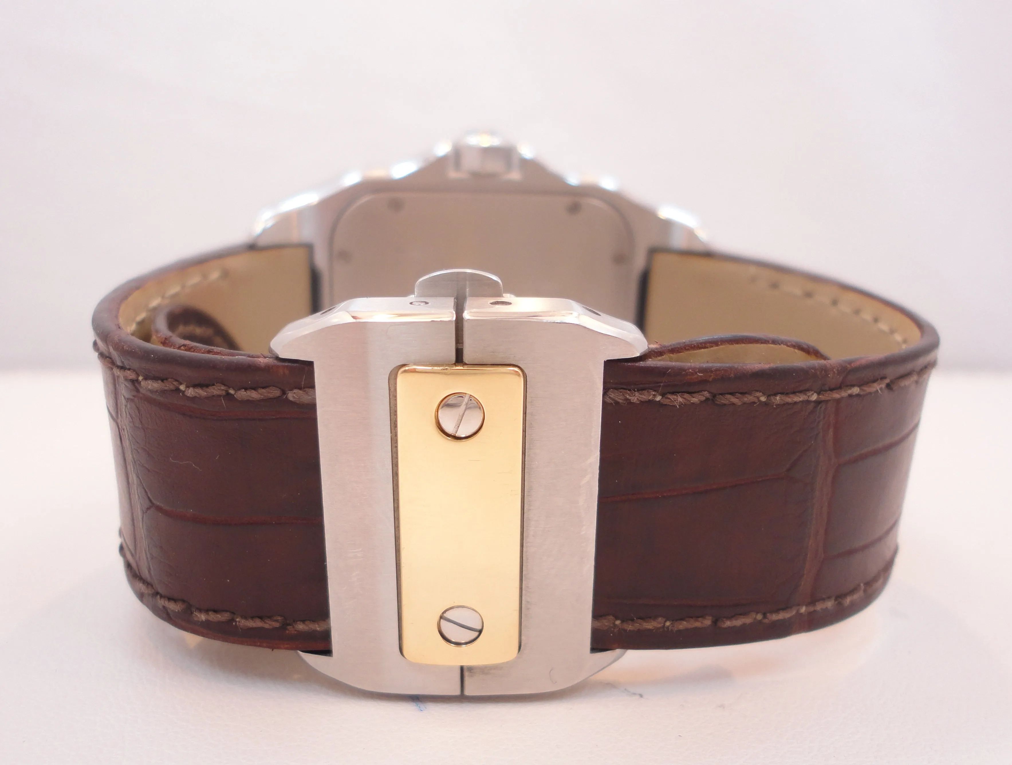Cartier Santos 100 2656 W20072X7 Automatic 18K Yellow Gold Stainless Steel Watch