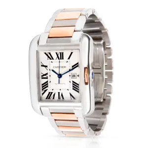 Cartier Tank Anglaise W5310007 Mens Watch in 18kt Stainless Steel/Rose Gold