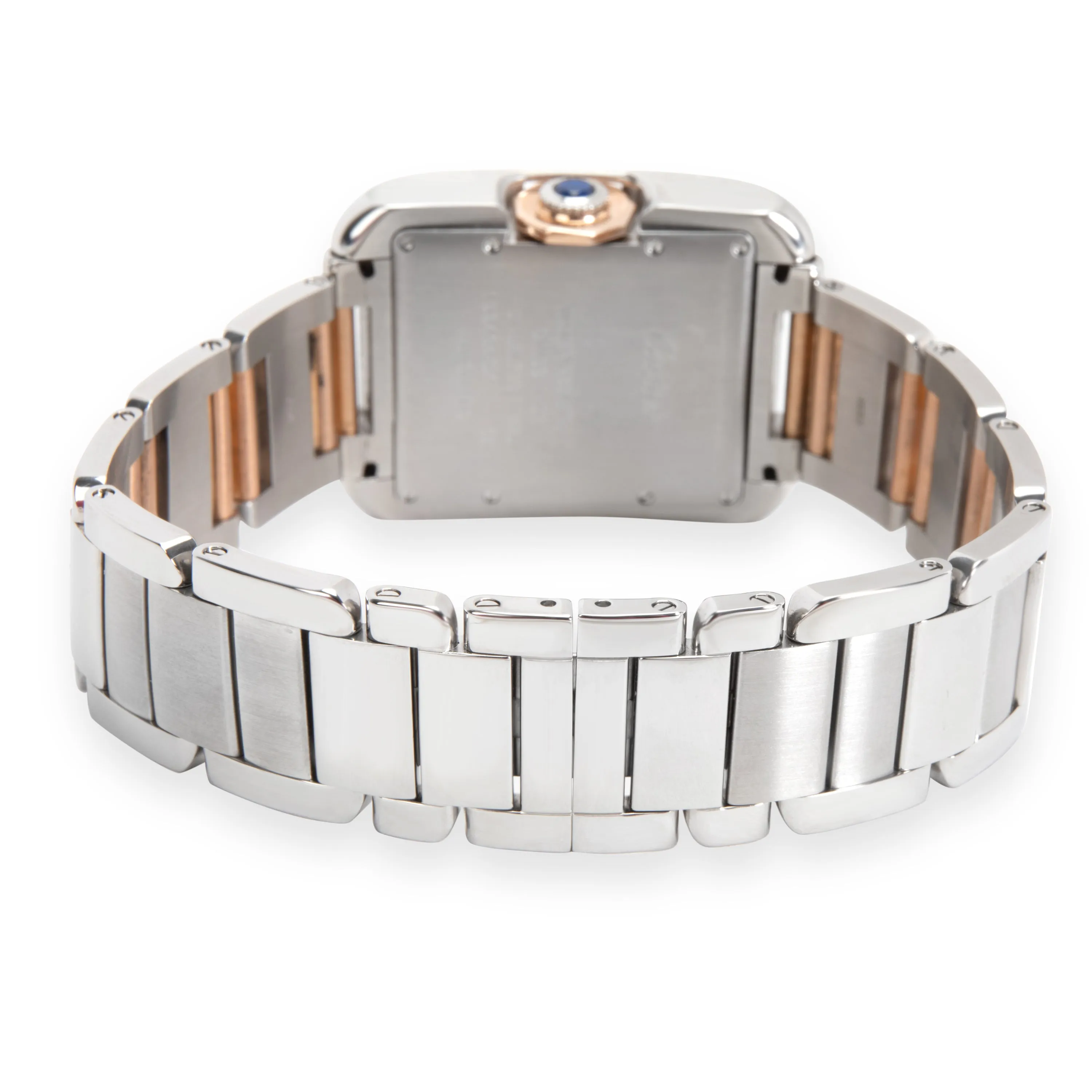 Cartier Tank Anglaise W5310007 Mens Watch in 18kt Stainless Steel/Rose Gold