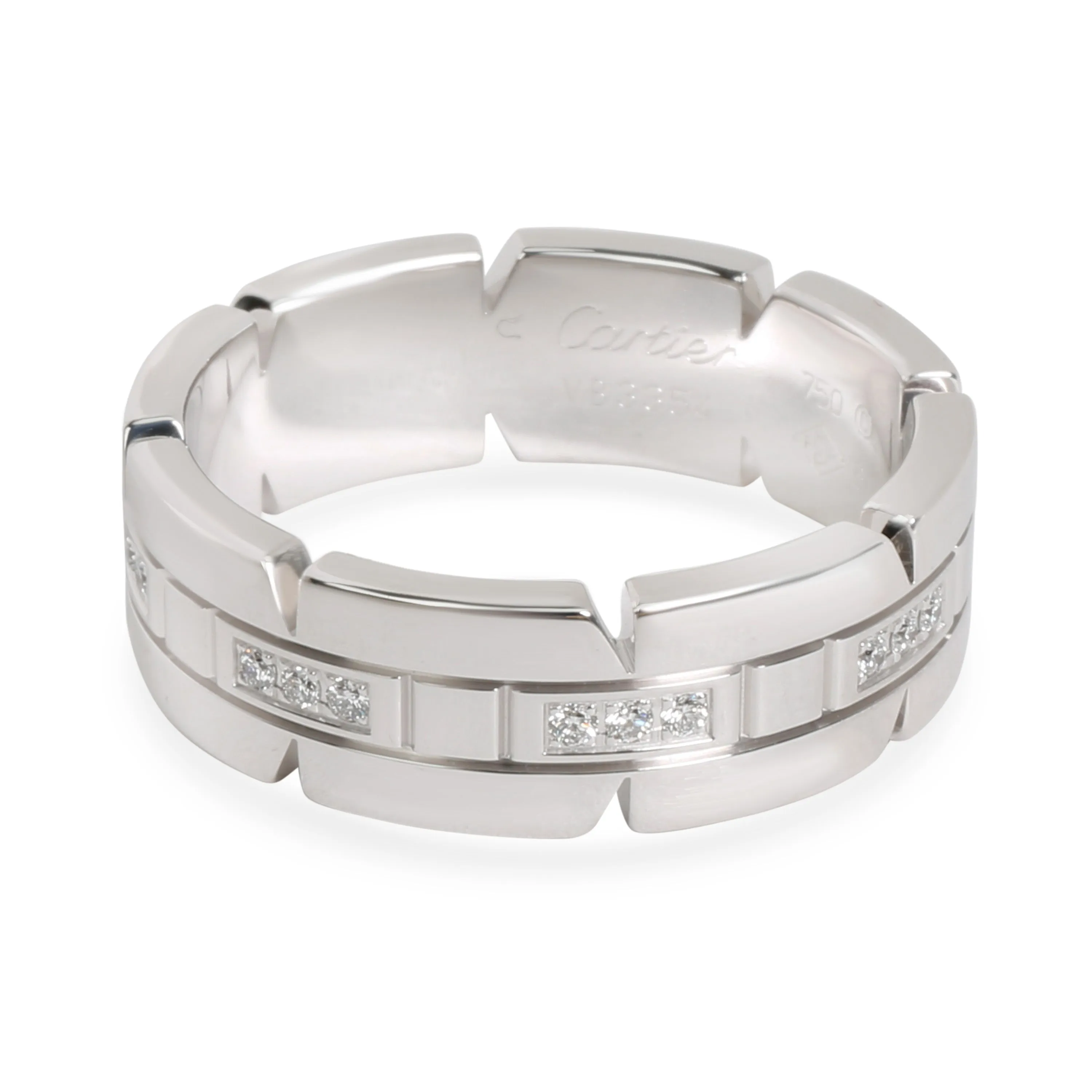 Cartier Tank Francaise Diamond Band in 18K White Gold 0.17 CTW