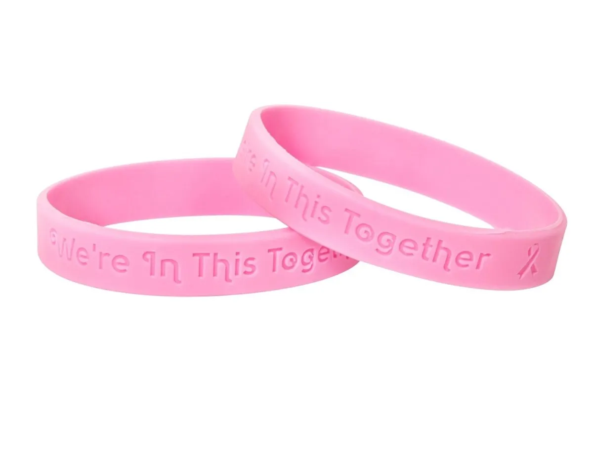 Child Breast Cancer Awareness Silicone Bracelet Wristbands