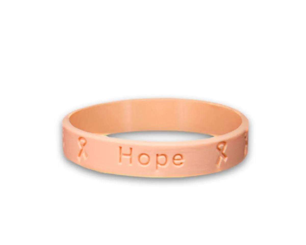 Child Peach Awareness Silicone Bracelet Wristbands