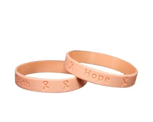 Child Peach Awareness Silicone Bracelet Wristbands