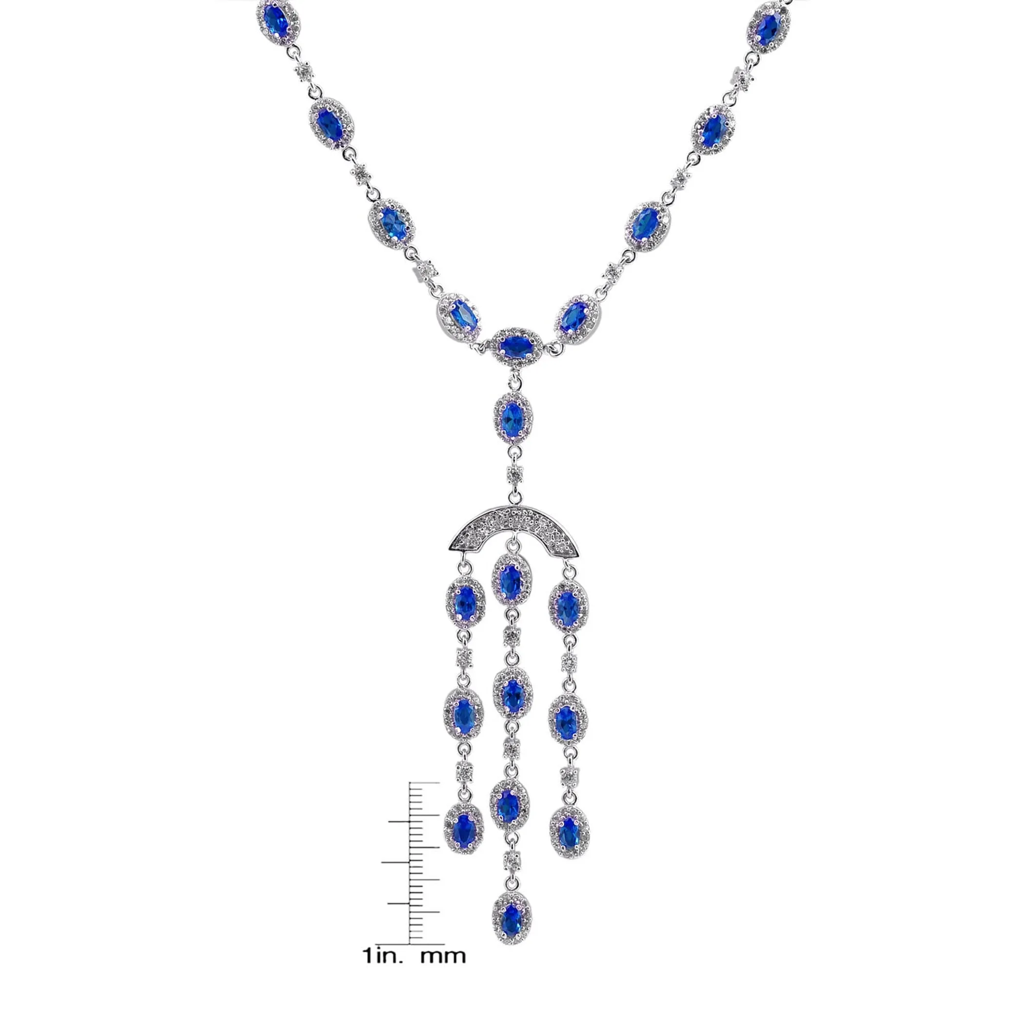 Collette Z Sterling Silver Purple Cubic Zirconia Dream Catcher Necklace