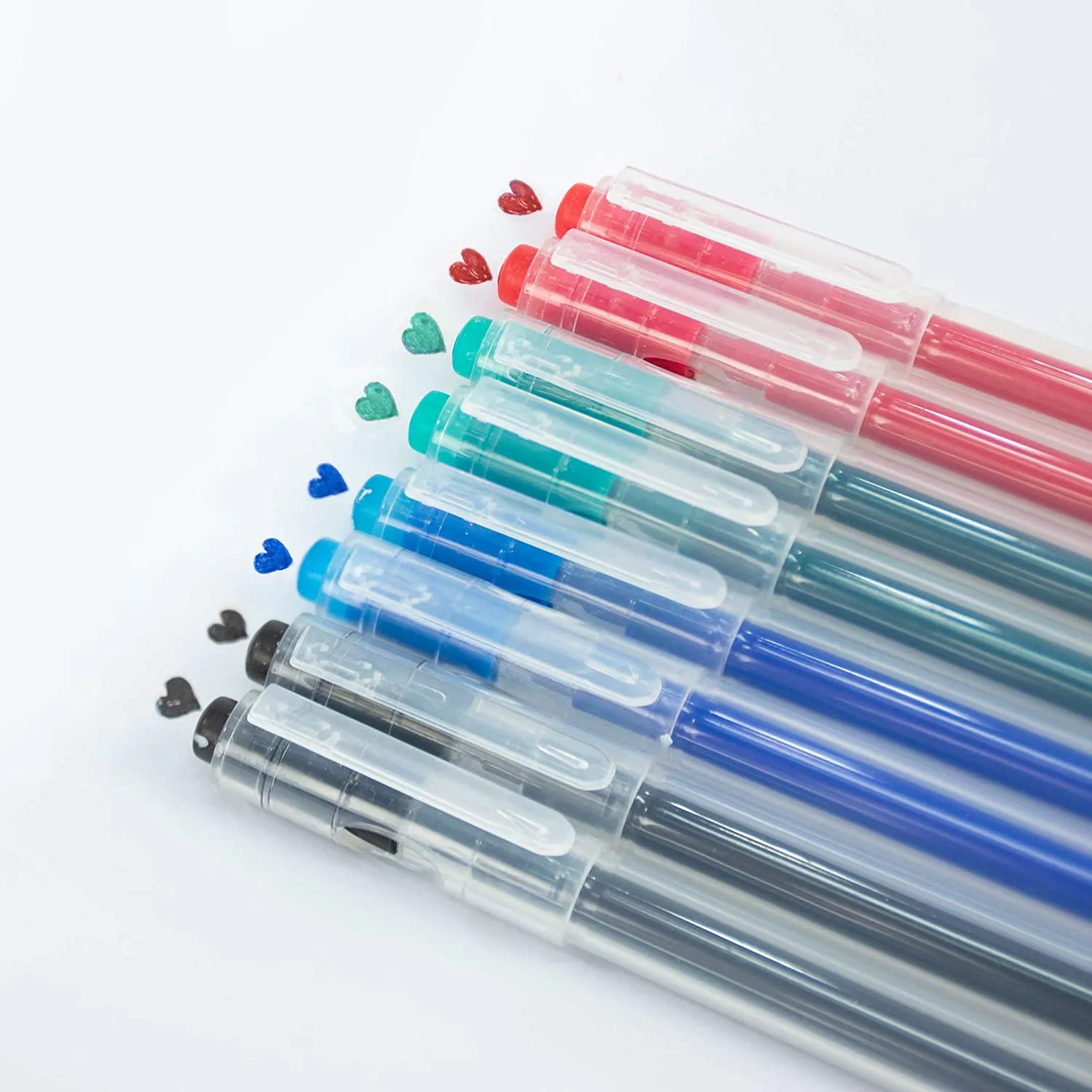 Erasable Rollerball Pens 0.7mm - 8 Assorted Colours