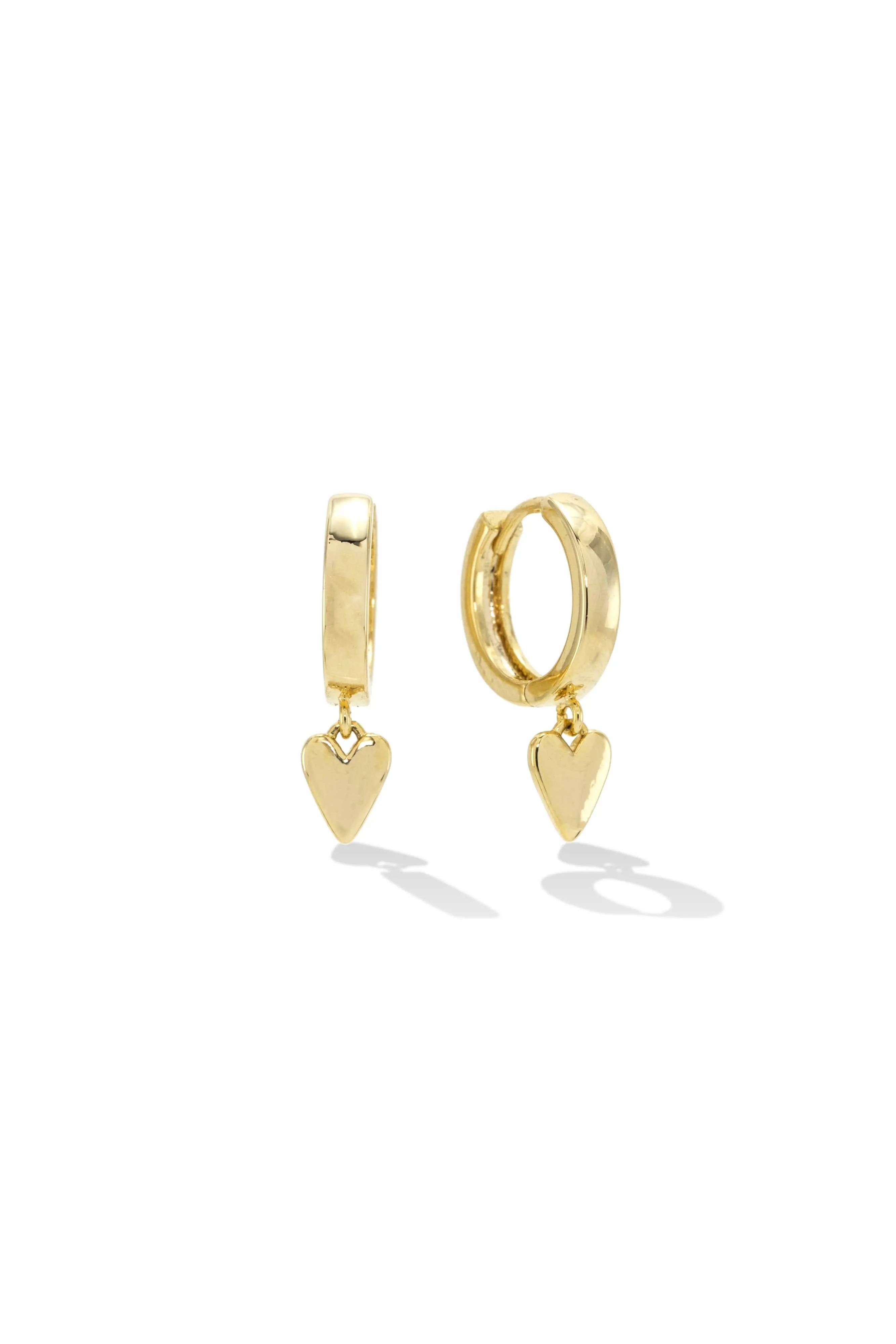 Everly Heart Huggie Hoop Earrings