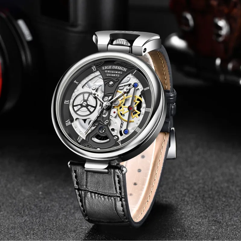 Fashionable Men's Watch with Flat Case