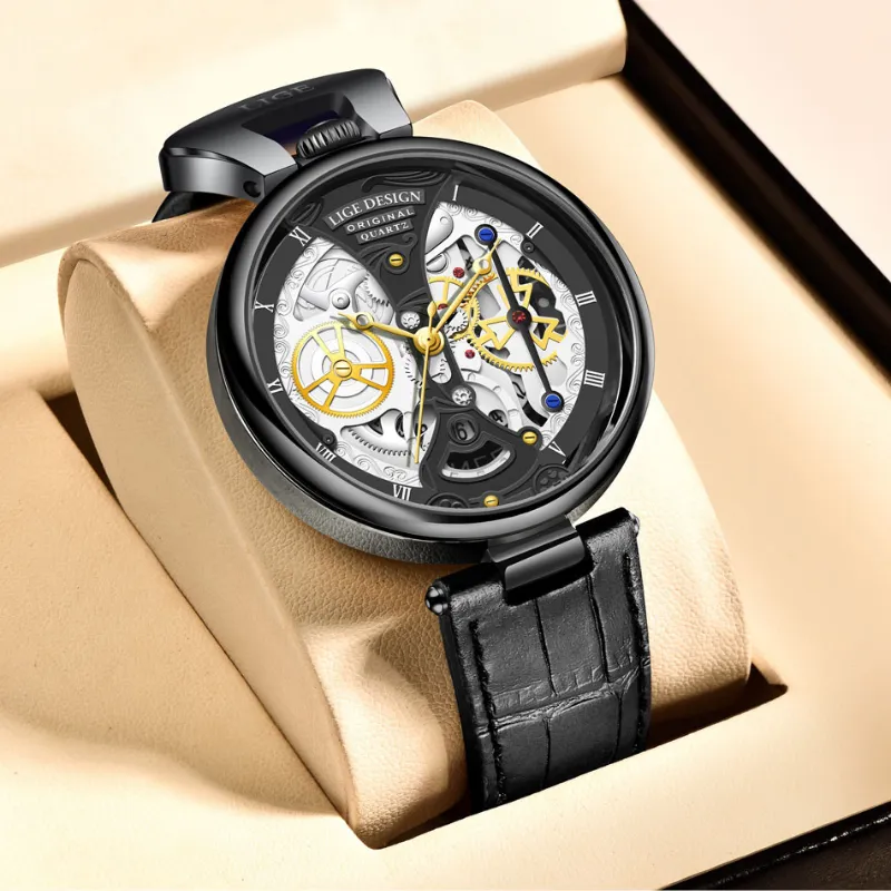Fashionable Men's Watch with Flat Case