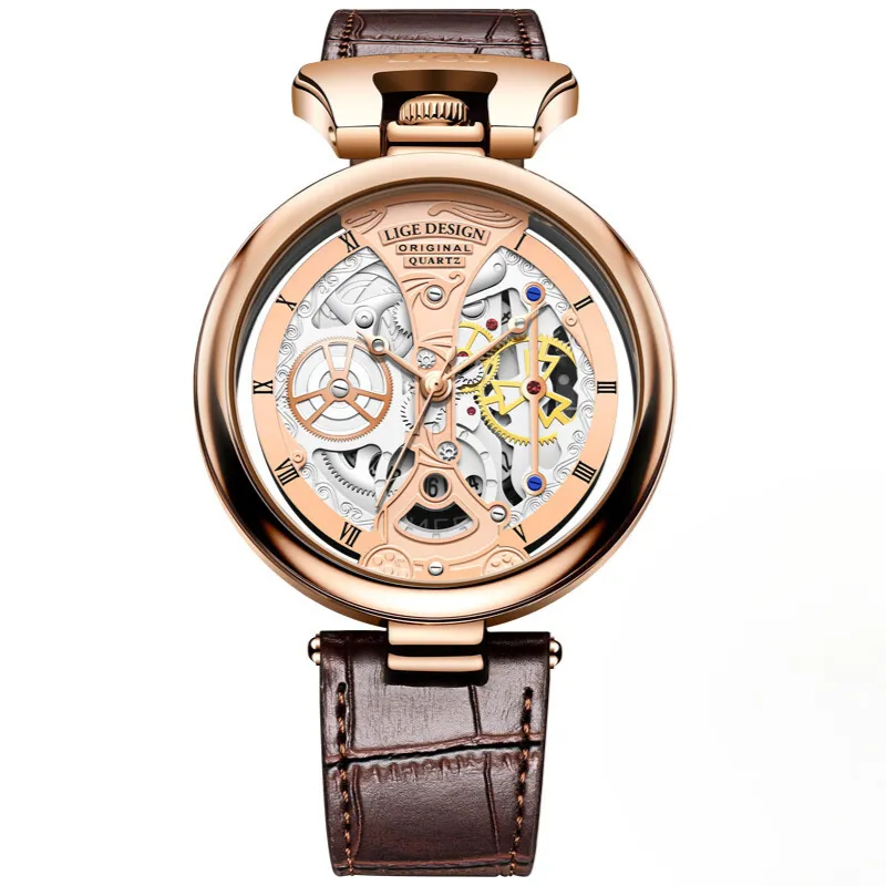 Fashionable Men's Watch with Flat Case