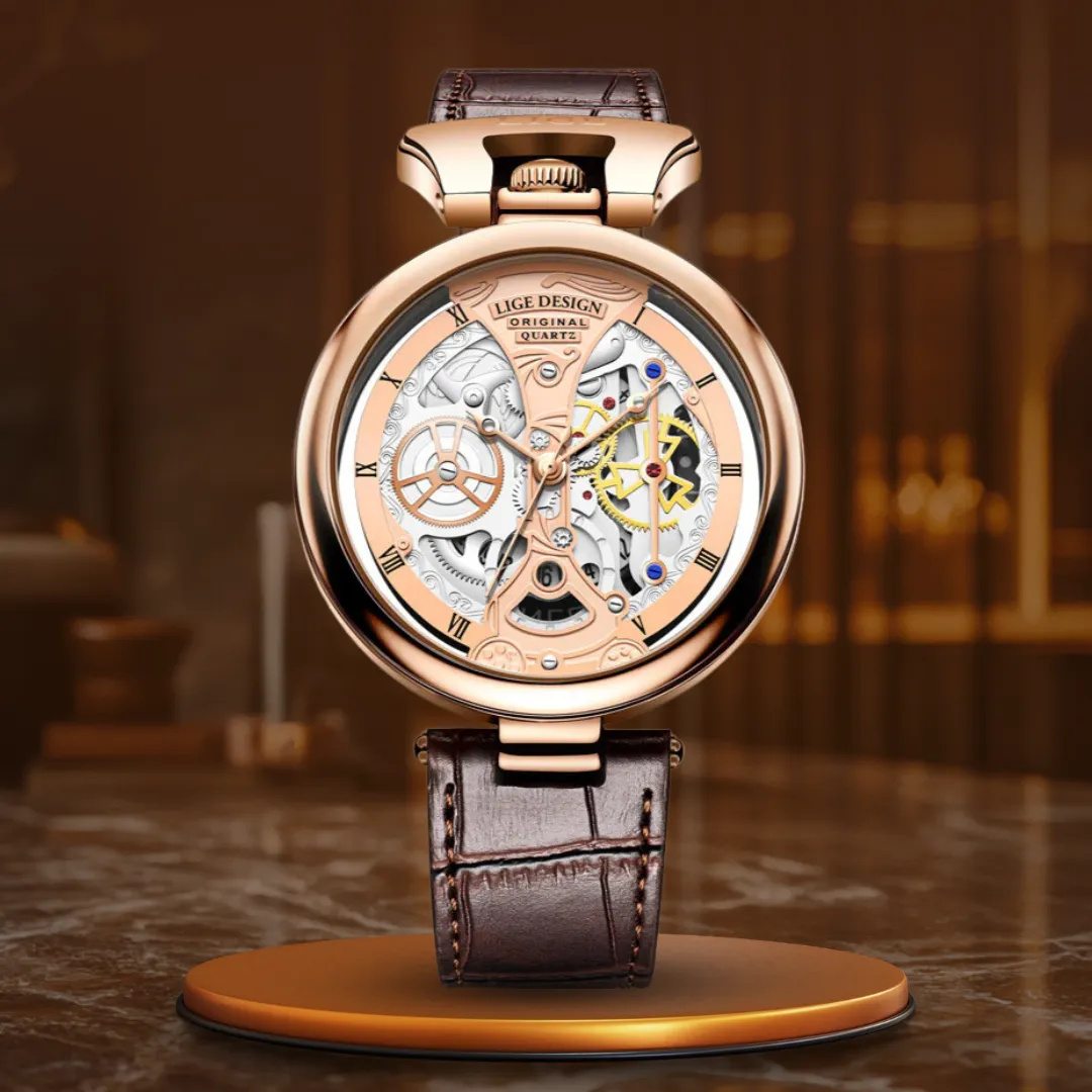 Fashionable Men's Watch with Flat Case