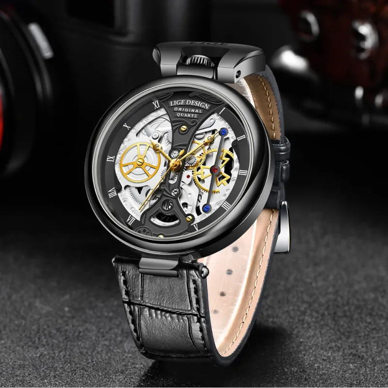Fashionable Men's Watch with Flat Case