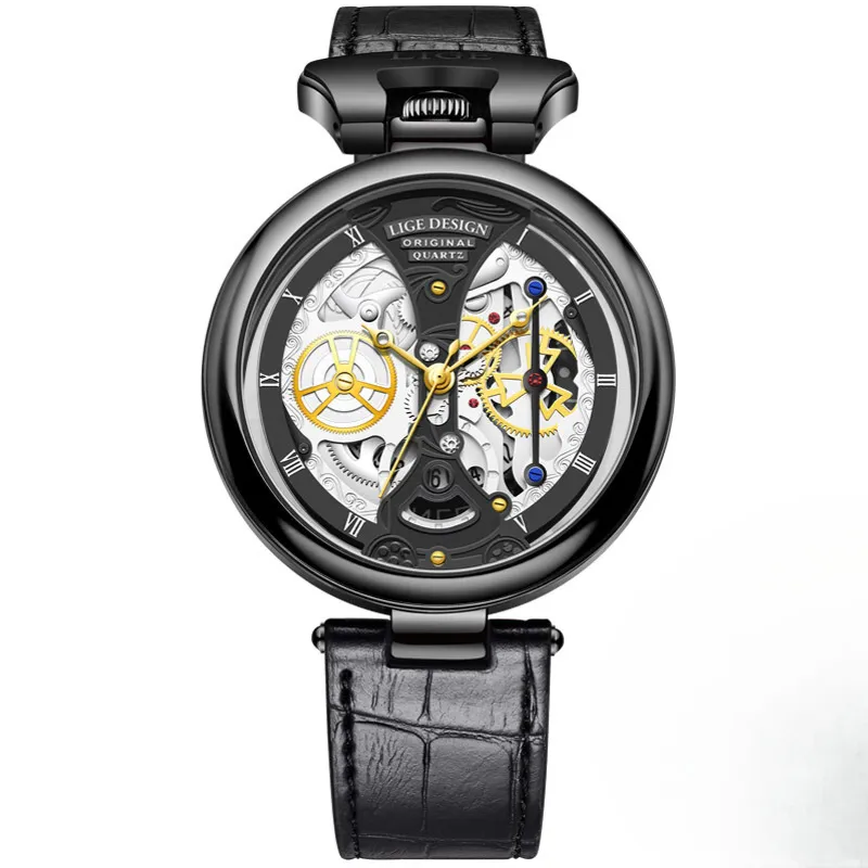 Fashionable Men's Watch with Flat Case