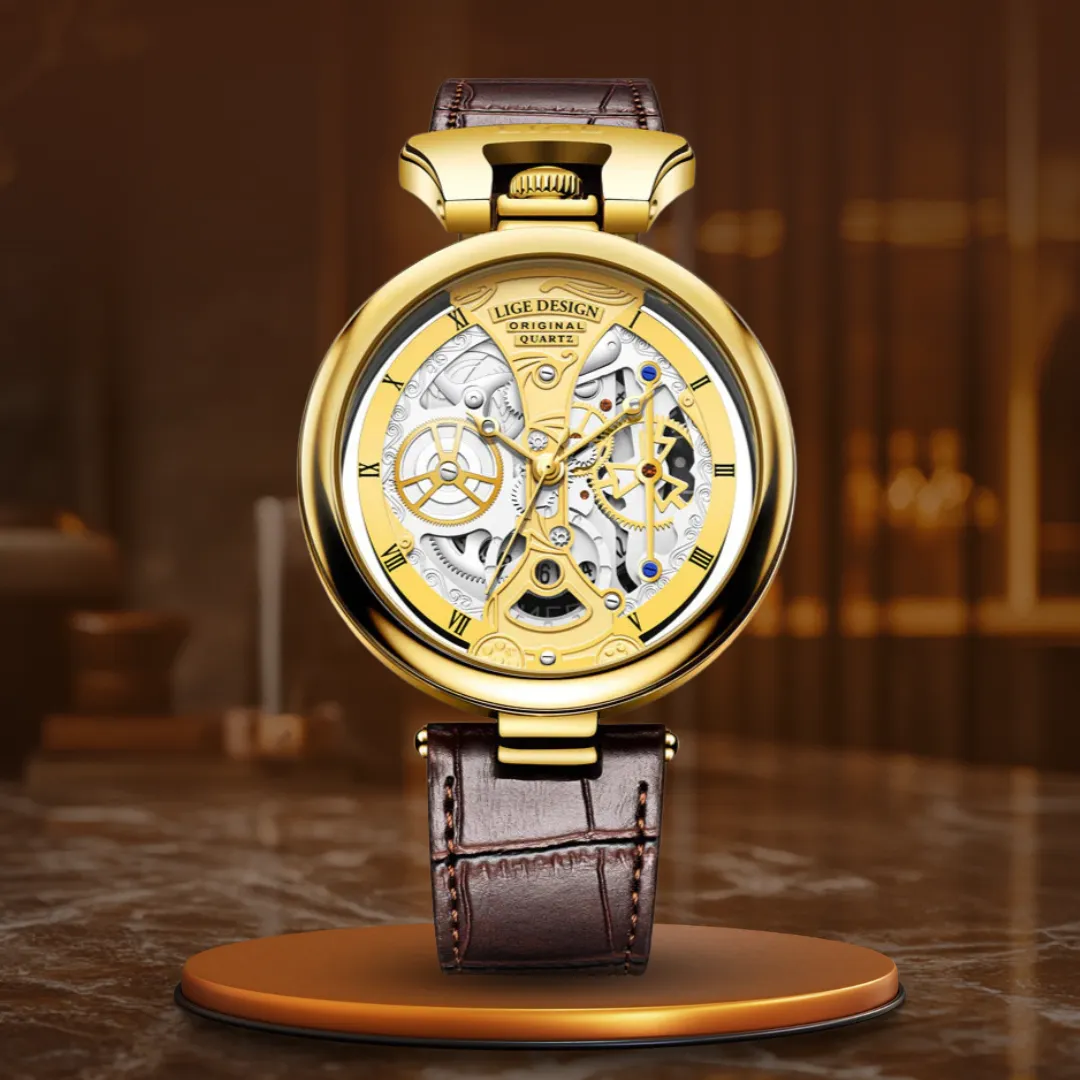 Fashionable Men's Watch with Flat Case