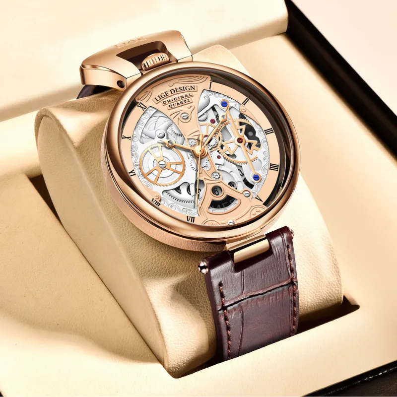 Fashionable Men's Watch with Flat Case
