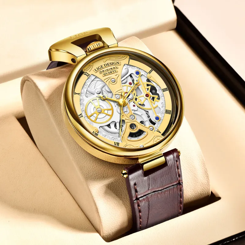 Fashionable Men's Watch with Flat Case